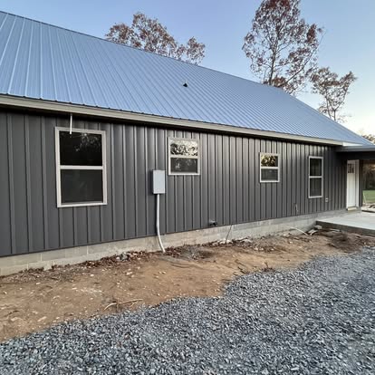 Charcoal Board & Batten + Standing Seam